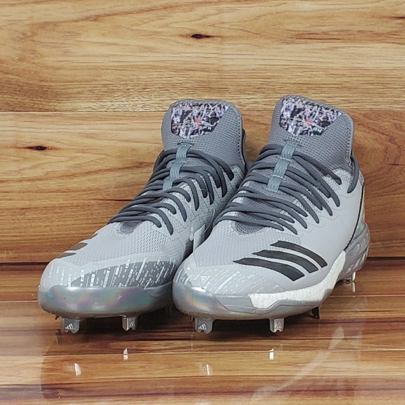 adidas Shoes | Adidas Boost Icon 4 X Topps Baseball Cleats Gray | Poshmark